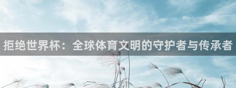世界杯 赛程：拒绝世界杯：全球体育文明的守护者与传承者